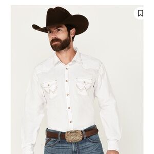 Wrangler Retro Ivory Button-Up Shirt